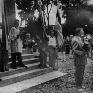 Kalba Ausčiausios Tarybos Atkuriamojo Seimo pirmininkas Vytautas Landsbergis