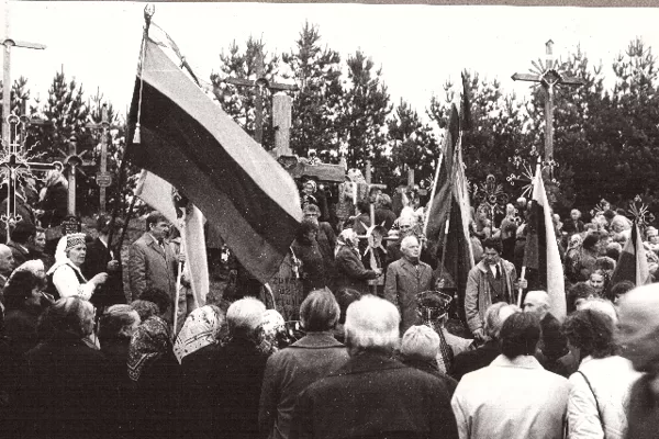 Lietuvos partizanai Merkinėje 1990 m.